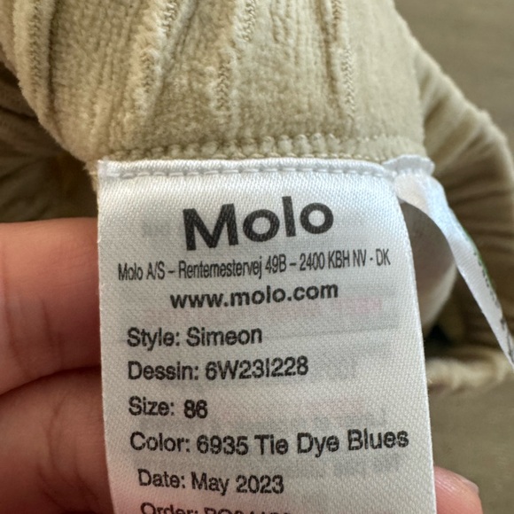 Molo Blue and Cream Tie-Dye Top - Picture 5 of 6